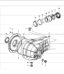 front-axle final drive 964 CARRERA 4 1989-94 front-axle final drive 964 CARRERA 4 1989-94