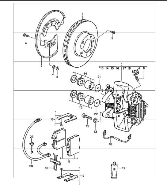 Diagram 603-00 Porsche 928 (1978-1995) 