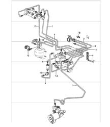 brake lines body front section 964 CARRERA 4, CARRERA RS and TURBO/LOOK 1989-94 brake lines body front section 964 CARRERA 4, CARRERA RS and TURBO/LOOK 1989-94