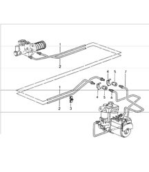 brake lines body front section 964 CARRERA 2 1989-94 brake lines body front section 964 CARRERA 2 1989-94