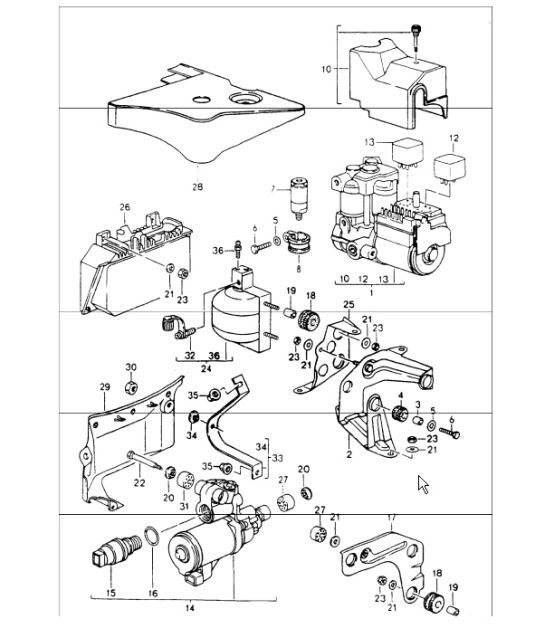 Diagram 605-00 Porsche Cayman GTS 718 4.0L PDK (400 Bhp) Wheels, Brakes