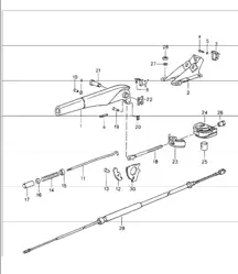 handbrake actuator 964 1989-94