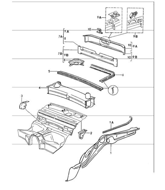 Diagram 801-15 Porsche 911 & 912 (1965-1989) Body