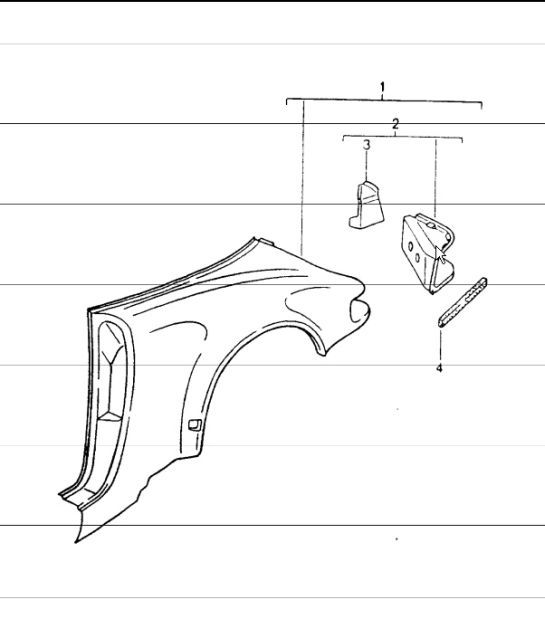 Diagram 801-40 Porsche 968 (1992-1995) Body