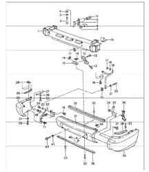pare-chocs arrière 964 1989-94