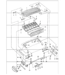 alerón trasero 964 CARRERA 2/4, CARRERA RS, TURBO-LOOK 1989-94