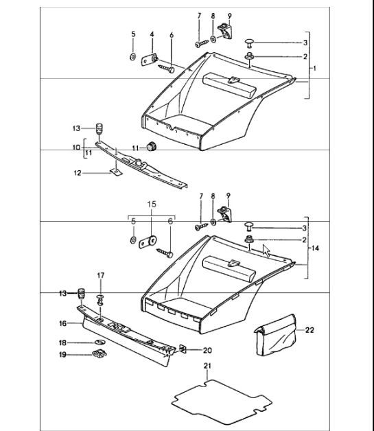 Diagram 807-00 Porsche Cayenne 92A (958) 2010-2017 Body