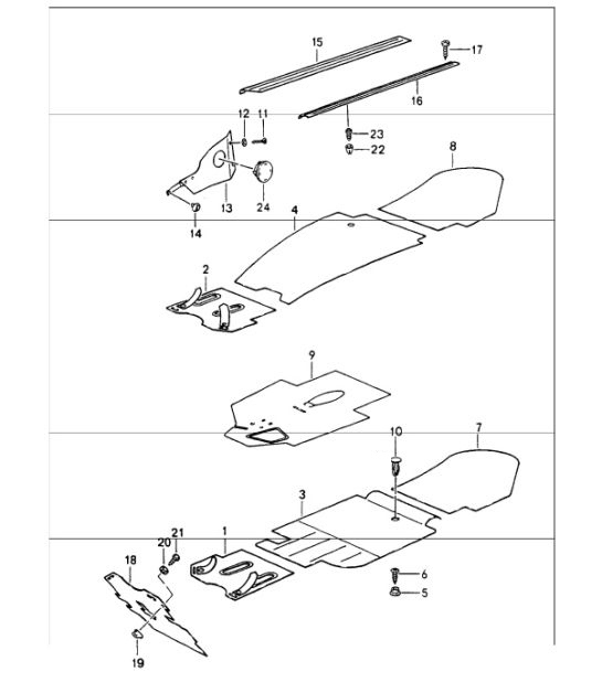 Diagram 807-01 Porsche Cayman 2.7L 987C 2006-08 Carrozzeria