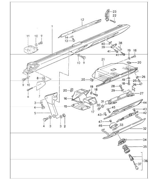 Diagram 809-03 Porsche Cayenne Turbo / Turbo S 4.8L 2007>> Body