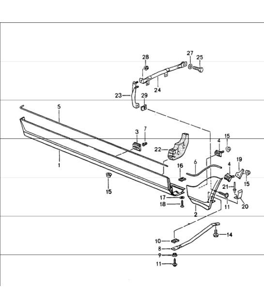 Diagram 810-05 Porsche 996 C2 3.6L 09/01-2005 Body