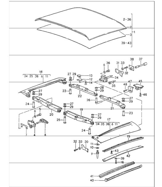 Diagram 811-05 Porsche Cayenne S 4.5L V8 2003>> Body