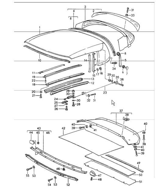 Diagram 811-15 Porsche Panamera 4S V8 4.8L Body