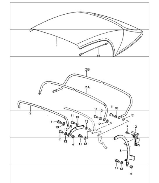 Diagram 811-31 Porsche Cayenne V6 3.6L Petrol 300Hp Body