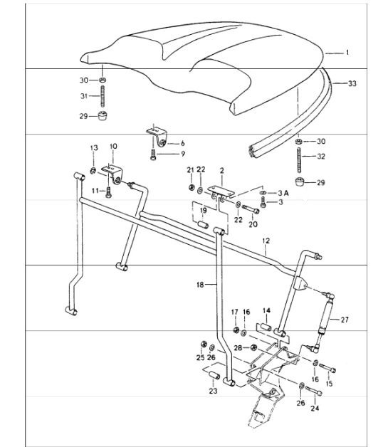 Diagram 811-35 Porsche 996 (911) (1997-2005) Body