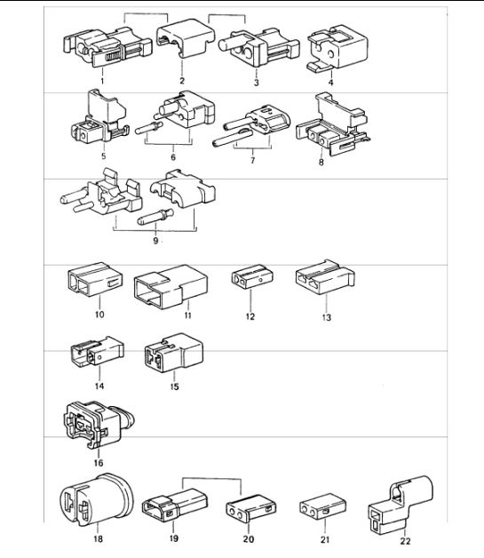 Diagram 902-56 Porsche 996 GT3 MKI 1999-02 Electrical equipment