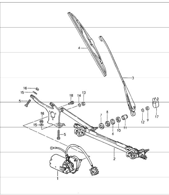 Diagram 904-00 Porsche 964 (911) (1989-1994) Electrical equipment