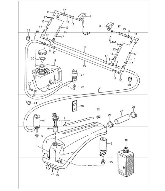 Diagram 904-10 Porsche Cayman 987C/981C (2005-2016) Electrical equipment