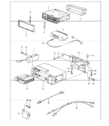 radio installation parts 964 1989-94