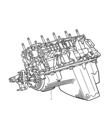 Moteur court / Carter moteur (Modèle : M44.43/44) 968 1992-95