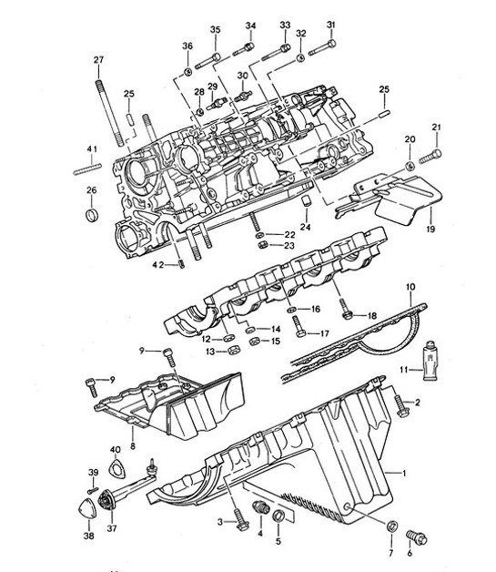 Diagram 101-010 Porsche Cayenne V6 3.6L Petrol 300Hp Engine