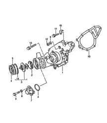 Pompa acqua (Modello: M44.43/44) 968 1992-95