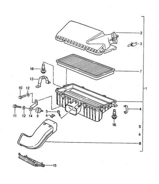 Diagram 106-000 Porsche Macan (95B) MK1 (2014-2018) Engine