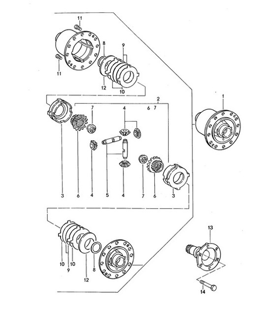 Diagram 305-005 Porsche Cayman 2.7L 987C 2006-08 Transmission