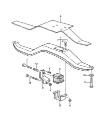 Transmission manuelle / Suspension de transmission (Modèle : G44.00) 968 1992-95