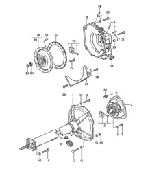 Tiptronic / Tube central (Modèle : A44.00) 968 1992-95