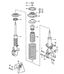 Aufhängung / Stoßdämpfer / Vorne 968 1992-95