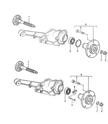 Hinterradwelle / Schmierstoffe 968 1992-95