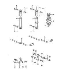 Amortisseur de vibrations / Stabilisateur 968 1992-95