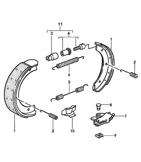 Diagram 603-004 Porsche Cayenne 92A (958) 2010-2017 Wheels, Brakes