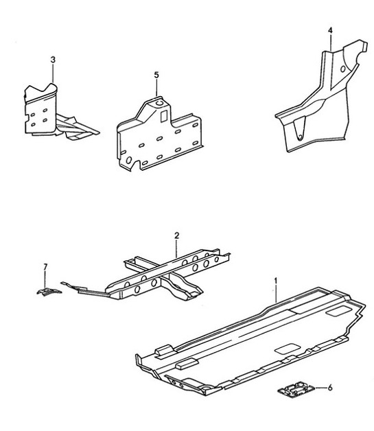 Diagram 801-007 Porsche 996 C2 3.4L 1997-08/01 Body