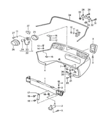 Faldón trasero / Parachoques 968 1992-95