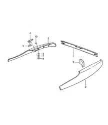 Linings / Rear - CABRIO - 968 1992-95