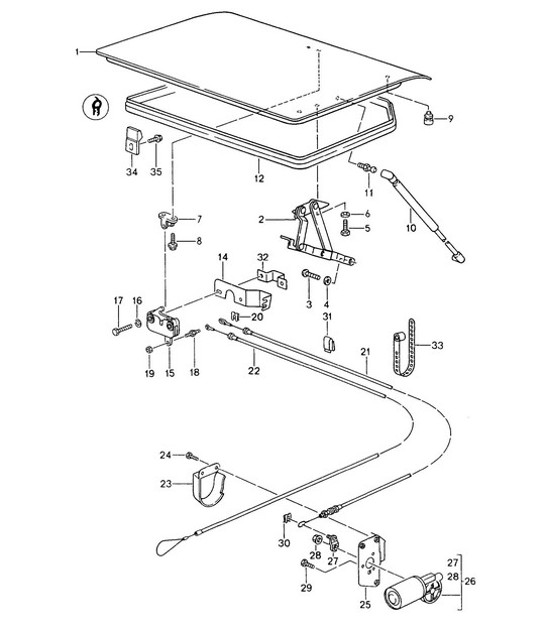 Diagram 803-010 Porsche 928 (1978-1995) 