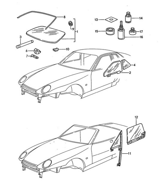 Diagram 805-000 Porsche Cayman S 3.4L 981 2013-16 Carrozzeria