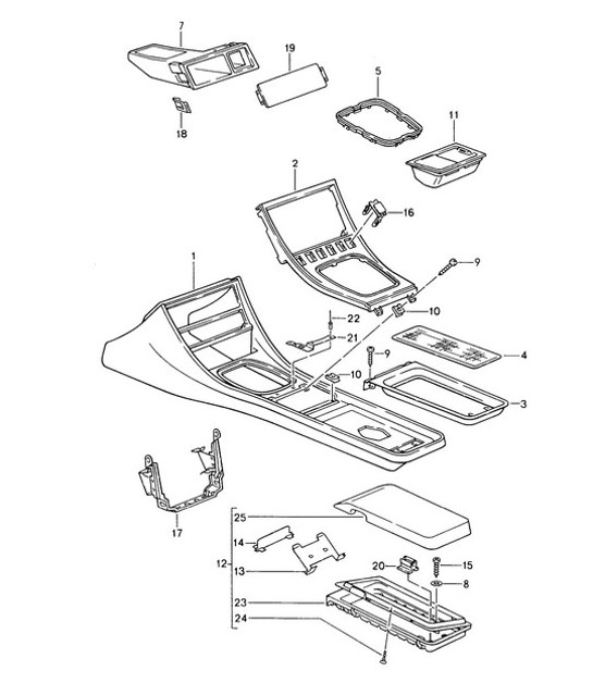 Diagram 809-001 Porsche 911 和 912（1965-1989）  车身