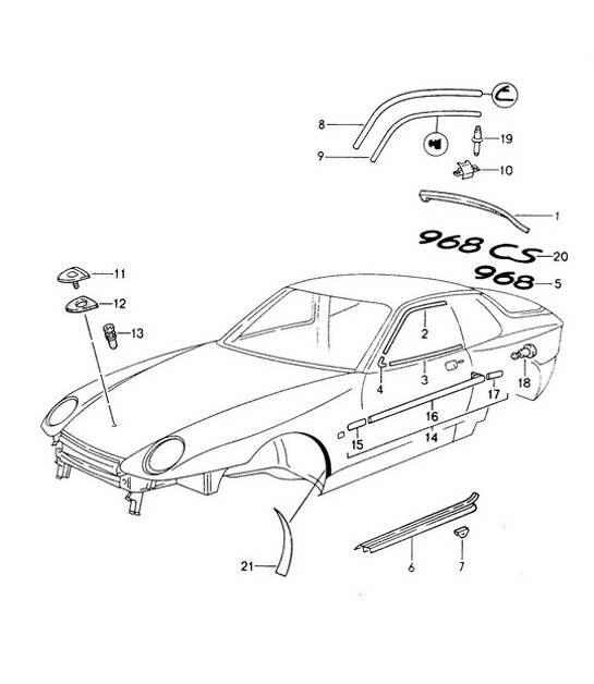 Diagram 810-000 Porsche Cayman 718C (982C) 2017>> Body