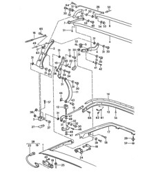Convertible top frame - CABRIO - 968 1992-95