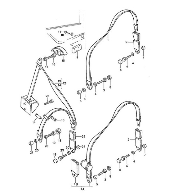 Diagram 812-005 Porsche 968 (1992-1995) Body