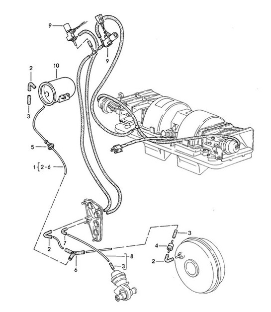 Diagram 813-025 Porsche 944S 2.5L 16V 1987-88 