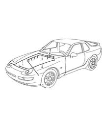 Kabelbomen / Motorruimte / Verwarming / Airconditioning 968 1992-95