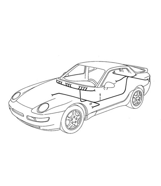 Diagram 902-025 Porsche Cayman S 3.4L 987C 2005-08 Electrical equipment