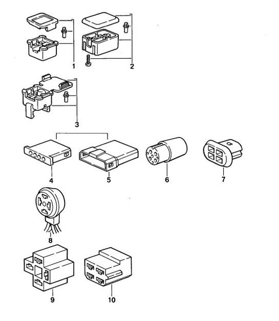 Diagram 902-060 Porsche 996 C4 3.4L 1997-08/01 Electrical equipment