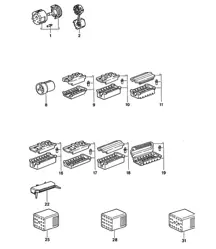 Steckergehäuse - 10-polig bis 22-polig - 968 1992-95