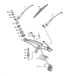 Scheibenwischeranlage 968 1992-1995