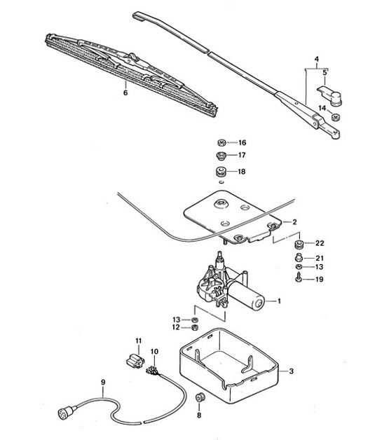 Diagram 904-005 Porsche Boxster T 718 2.0L PDK (300 Bhp) Electrical equipment