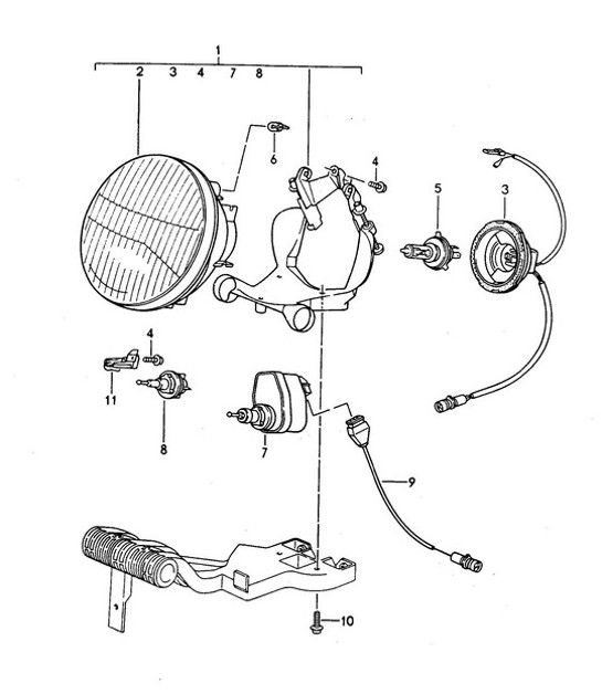Diagram 905-000 Porsche Cayenne 3.2L V6 2003>> Electrical equipment